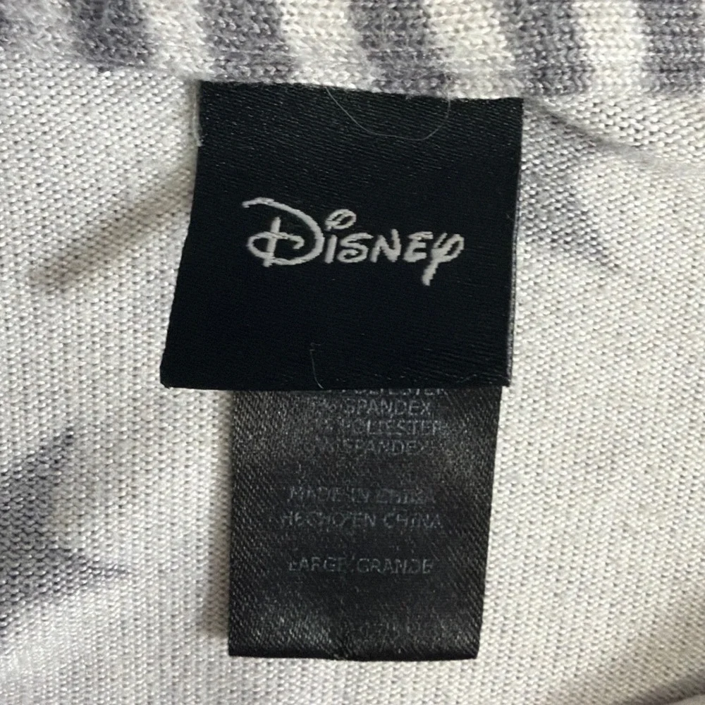 Disney Mickey Mouse Stars Pajama Set Gray Long Sleeve Top Joggers Large - Picture 4 of 7